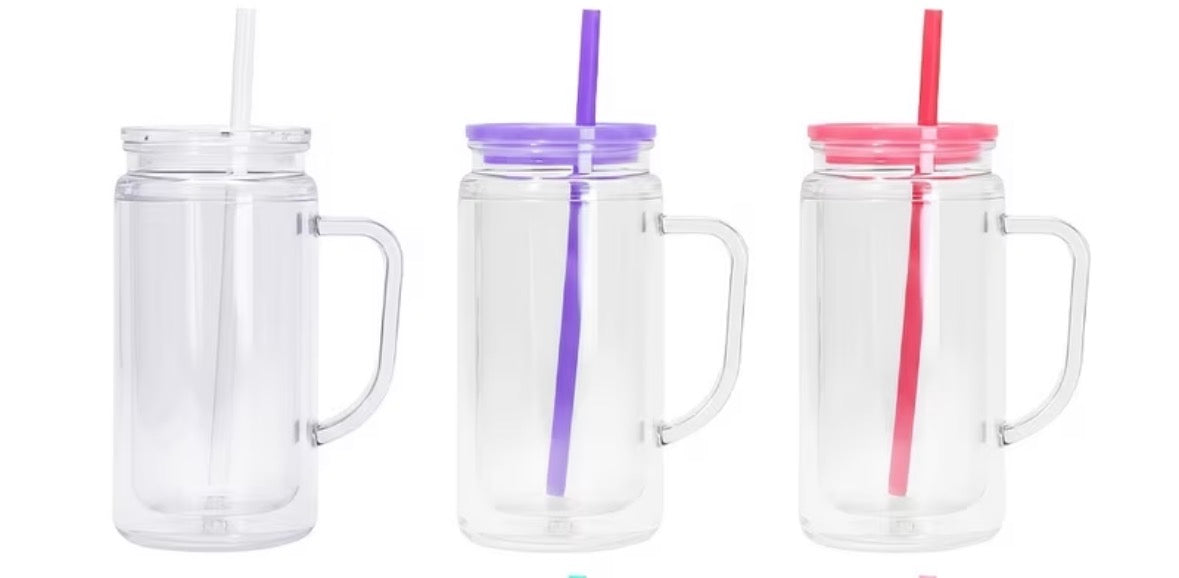 20oz Acrylic W Handle