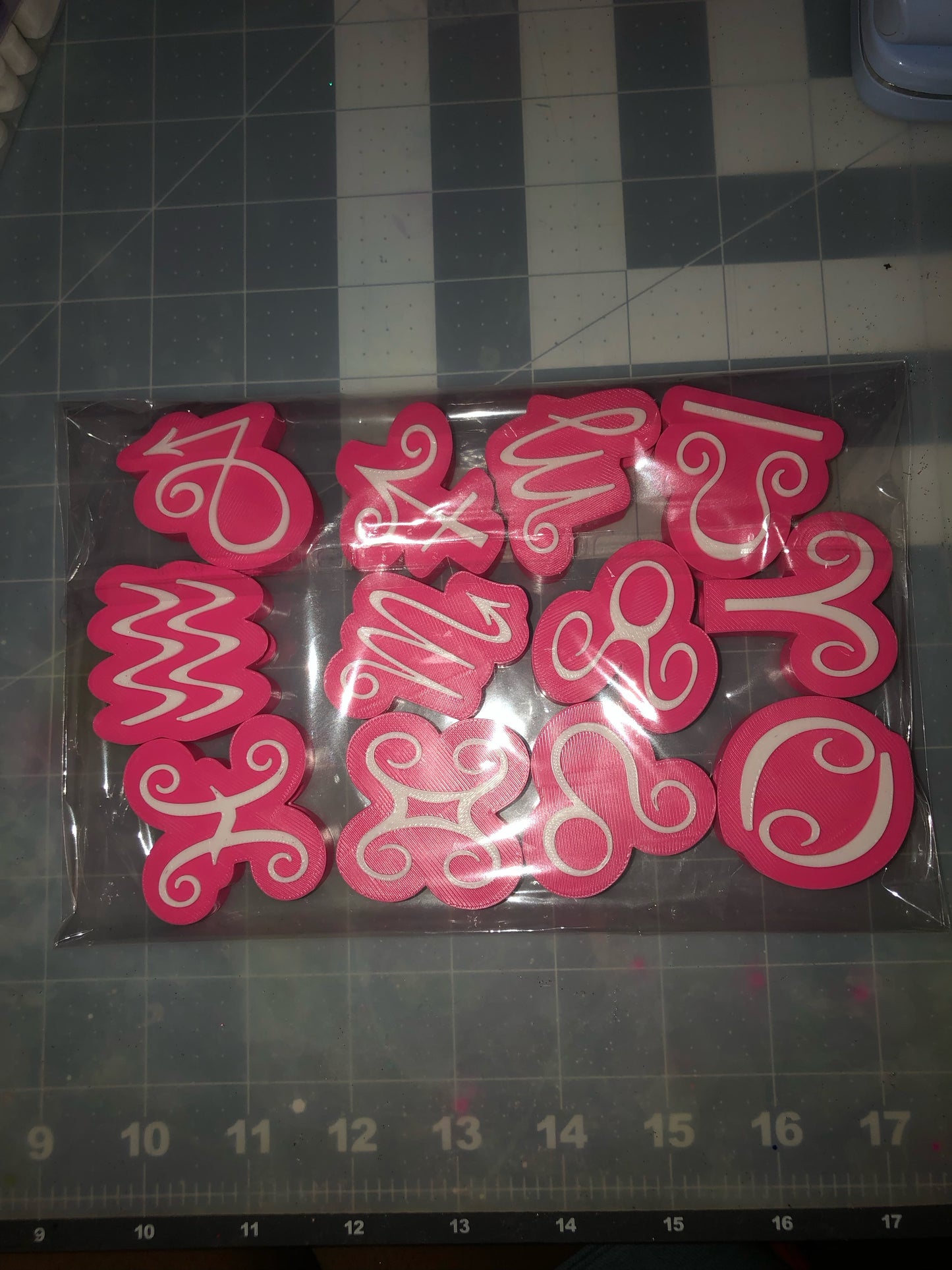 Zodiac Straw Topper Set