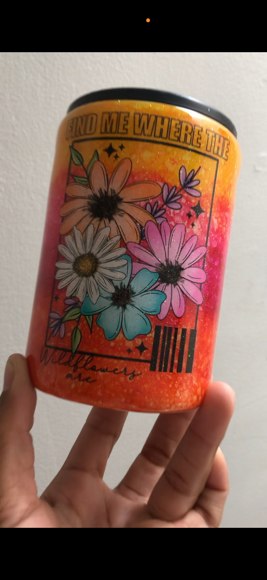 Wild Flower Can Cooler