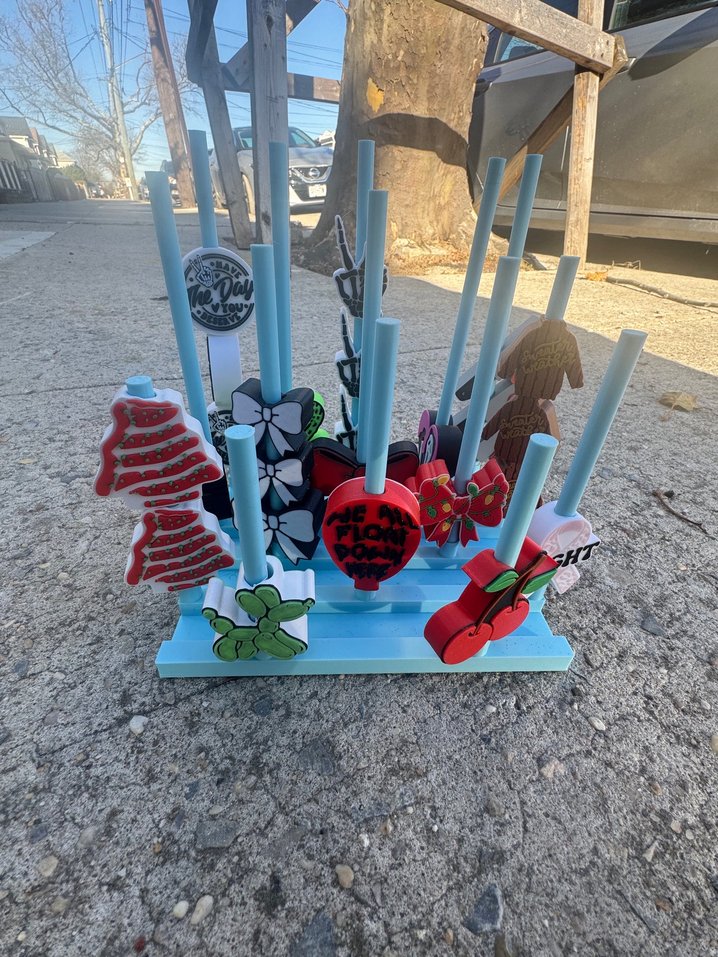 Straw Topper Holder