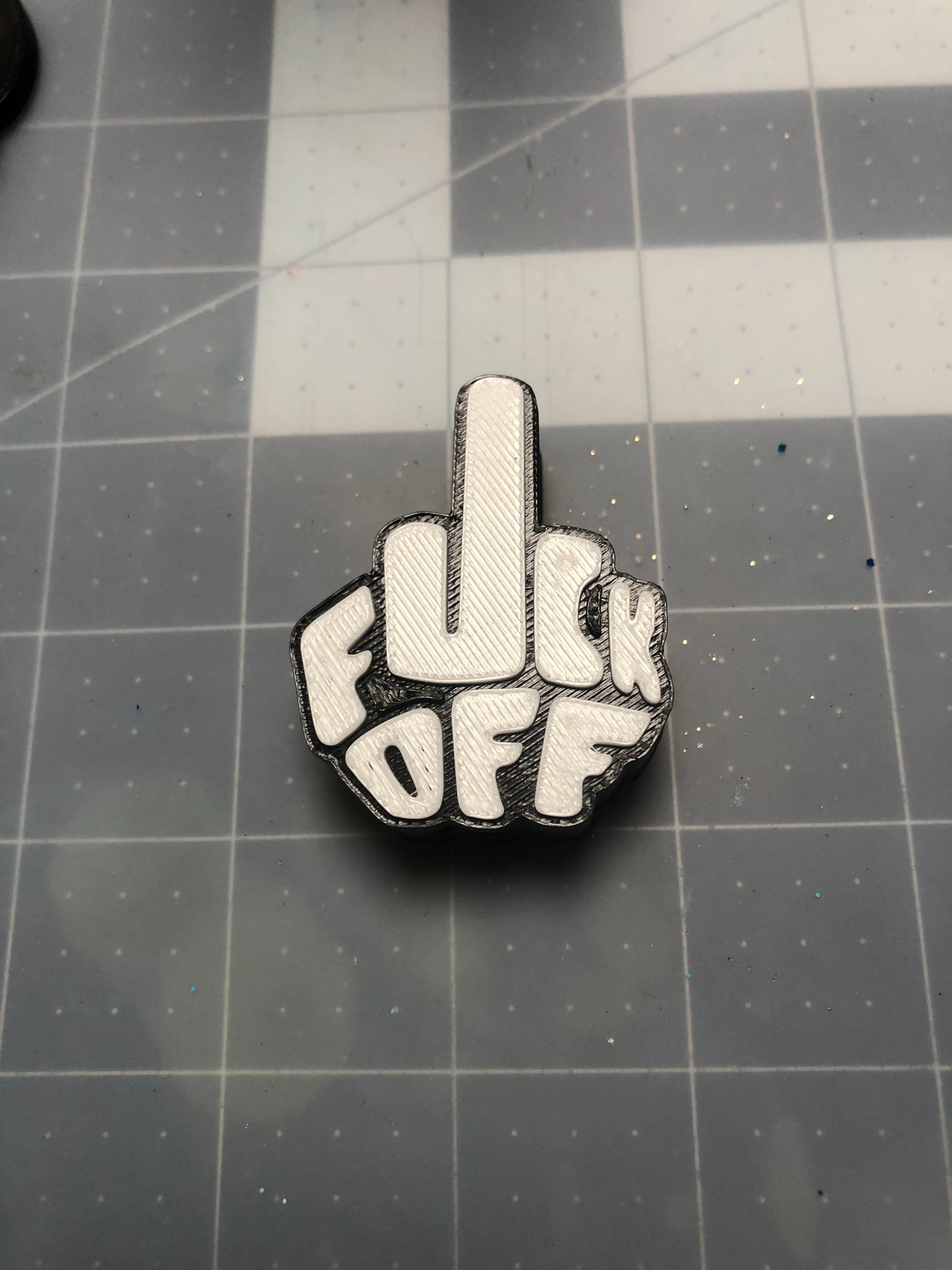 F Off Straw Topper